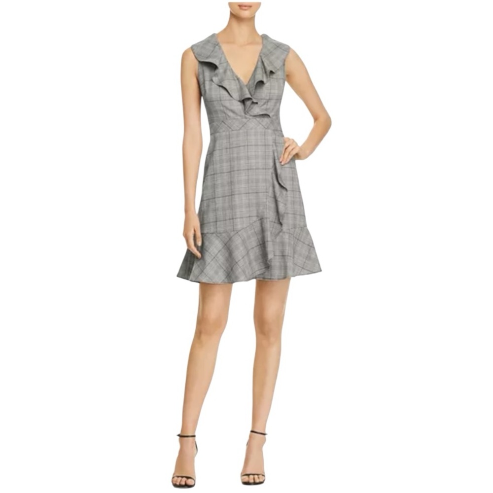 Kate Spade Gray Ruffle Dress